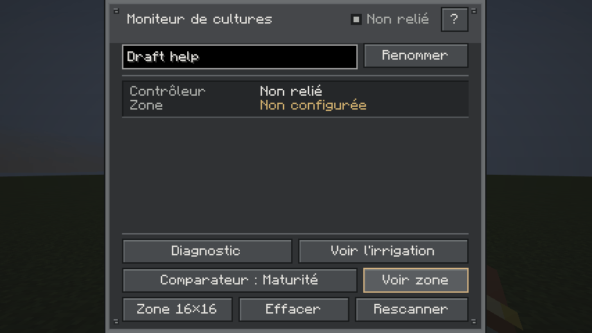 GUI du Crop Monitor